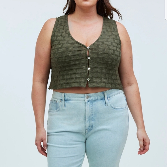 Madewell basket weave stitch vest - Picture 11 of 12